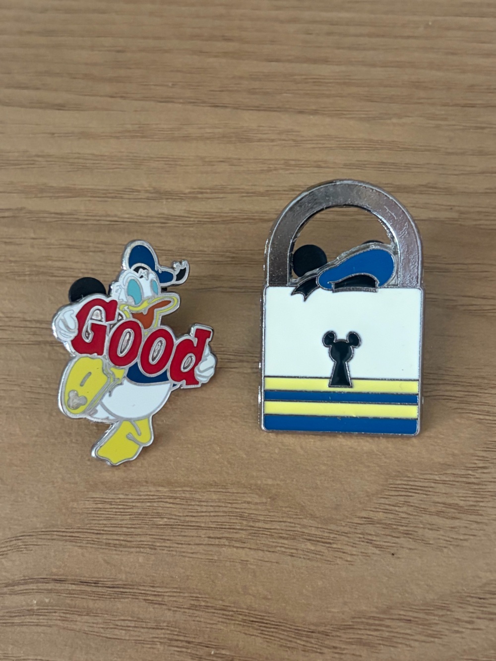 Two Donald Duck Disney trading pins